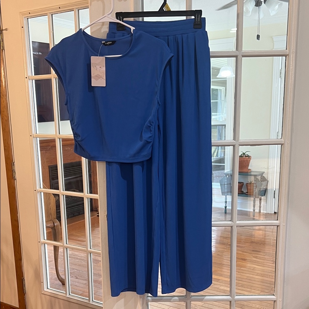 Elegant Blue Women's Jumpsuit